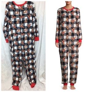 Rudolph Red Nosed Reindeer Drop Seat One Piece Union Suit Footless 3X 22/24 New